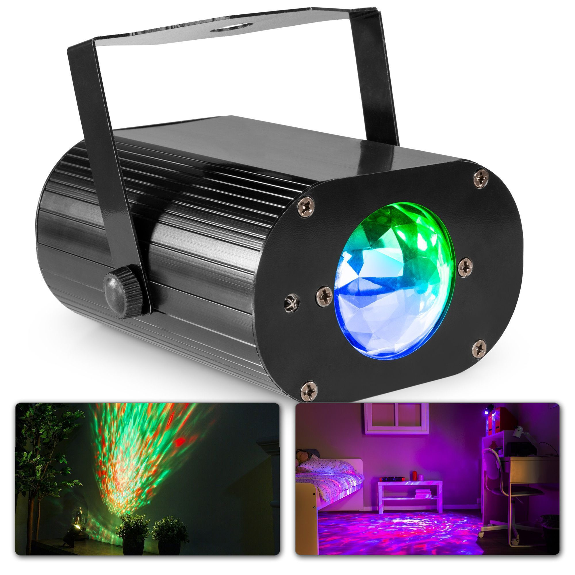 Retourdeal - BeamZ LWE20 Water Wave meerkleurige LED discolamp met