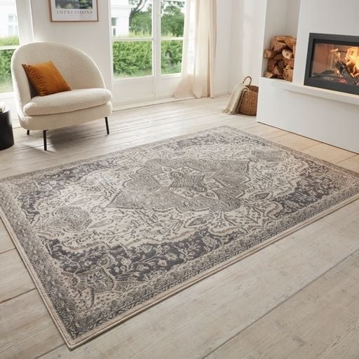 Vloerkleed Vintage Genevieve Grijs - Hanse Home Terrain - 160x235 cm - Rechthoek - Dekbed-Discounter.nl