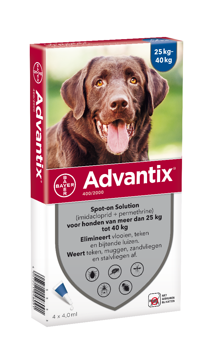 Advantix Spot-On Hond 400/2000 25-40kg - 4 pip