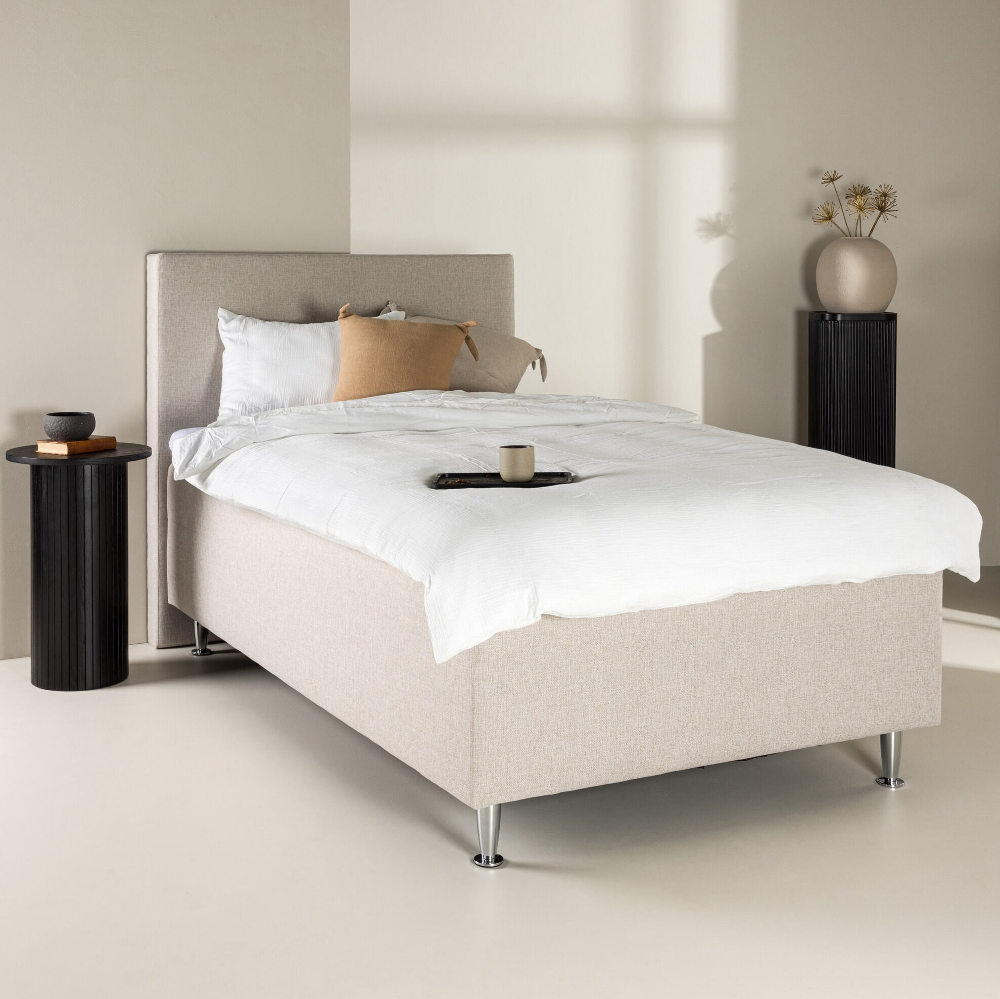 Nohr Bed Flecia 120 x 200cm - Beige