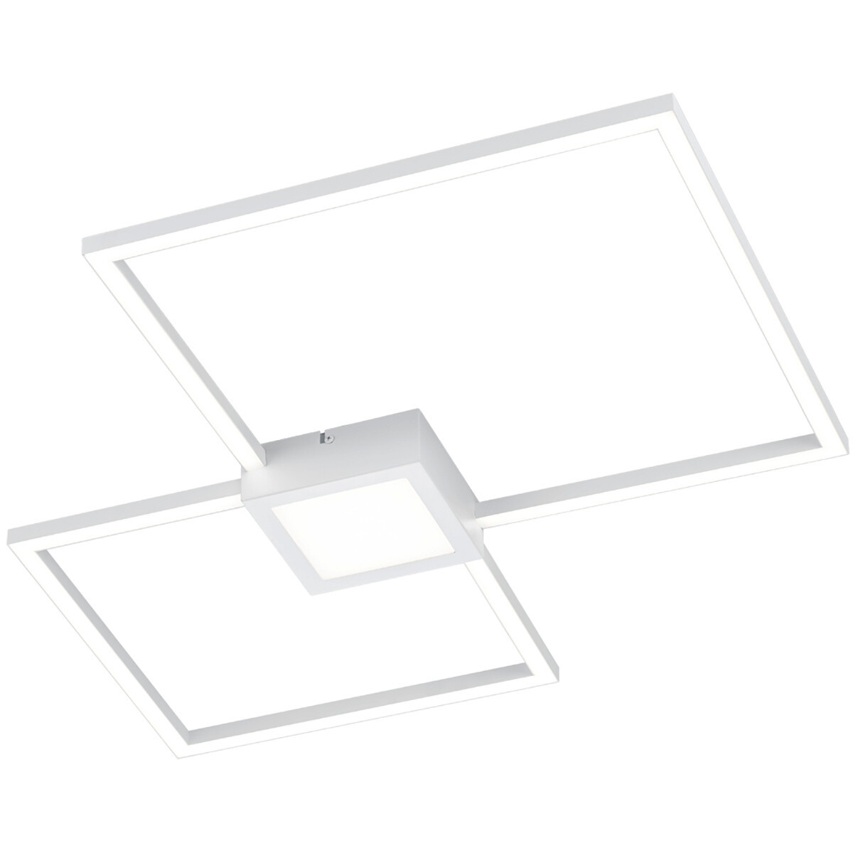 LED Plafondlamp - Trion Hydro - 28W - Natuurlijk Wit 4000K - Dimbaar - Vierkant - Mat Wit - Aluminium