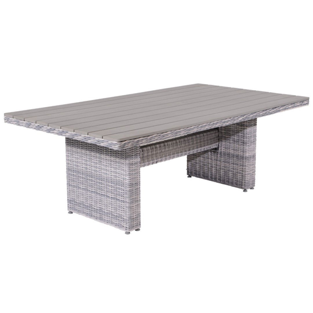 Tennessee L/D tafel 180x100 cloudy Grijs - Garden Impressions