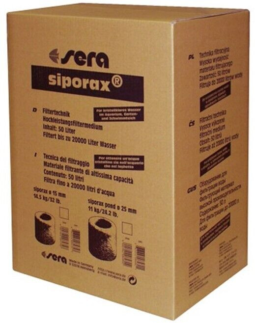 Sera siporax pond Professional 25 mm - 11kg Biologisch Filtermedium voor Heldere Vijvers