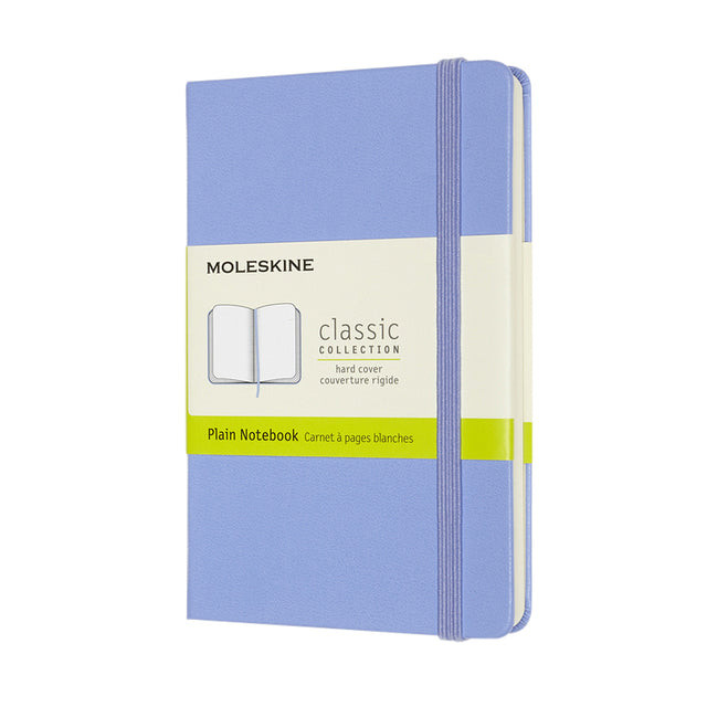 Notitieboek moleskine pocket 90x140 blc hc hydr bl