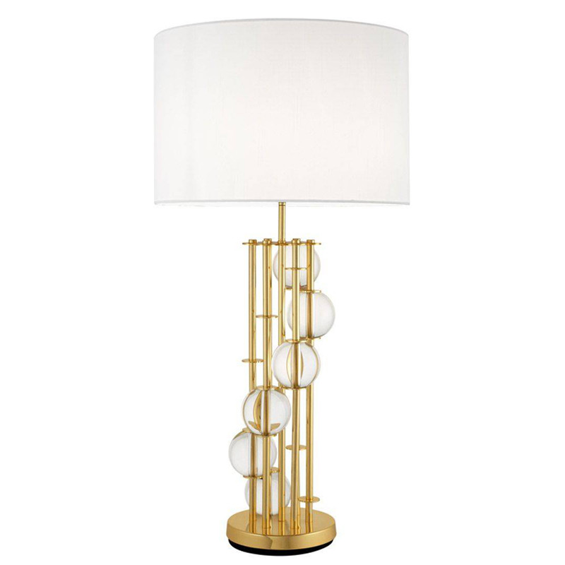 Настольная лампа Eichholtz Table Lamp Lorenzo Gold & white