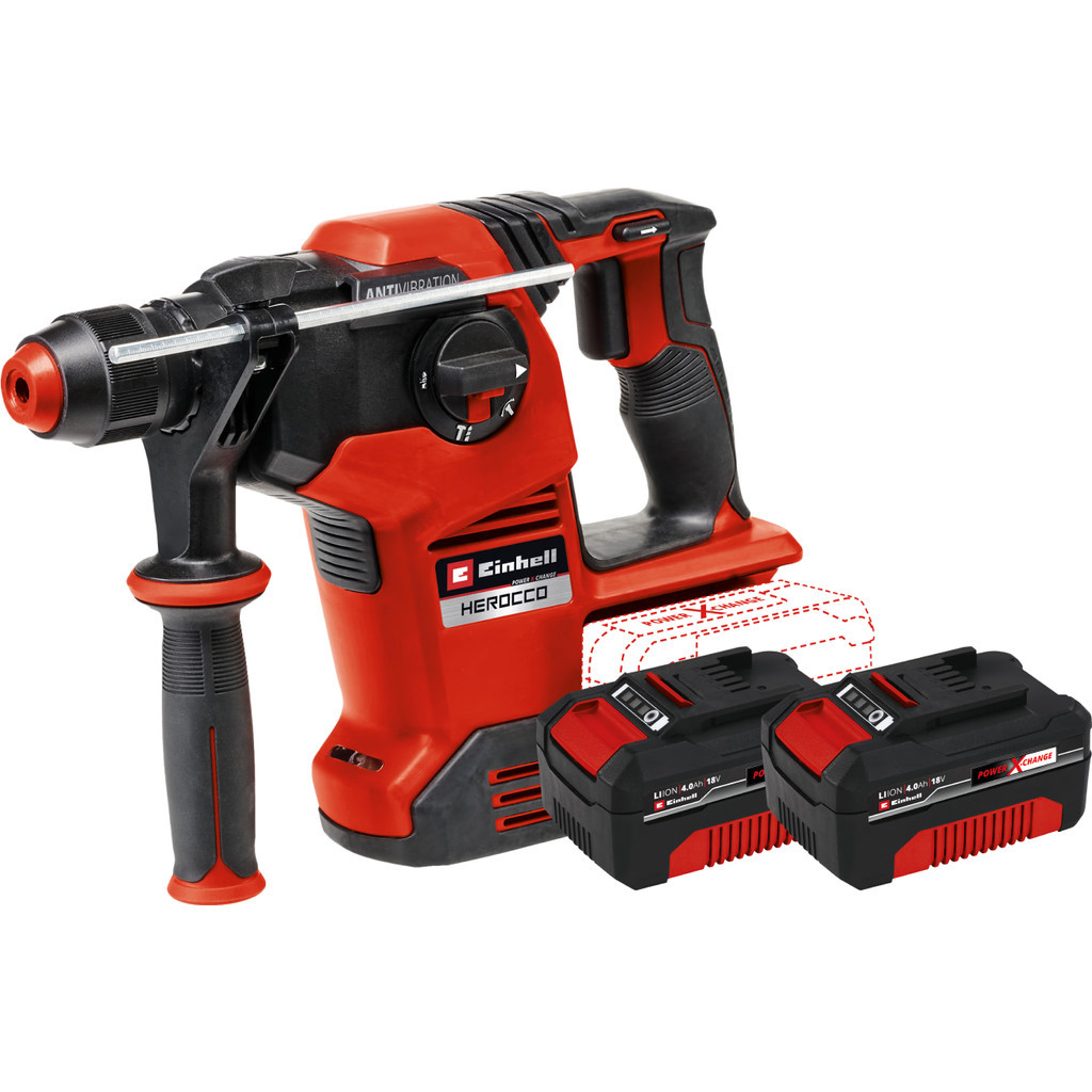 Einhell HEROCCO 36/28 BL Solo + 3,0 Ah accu (2x)