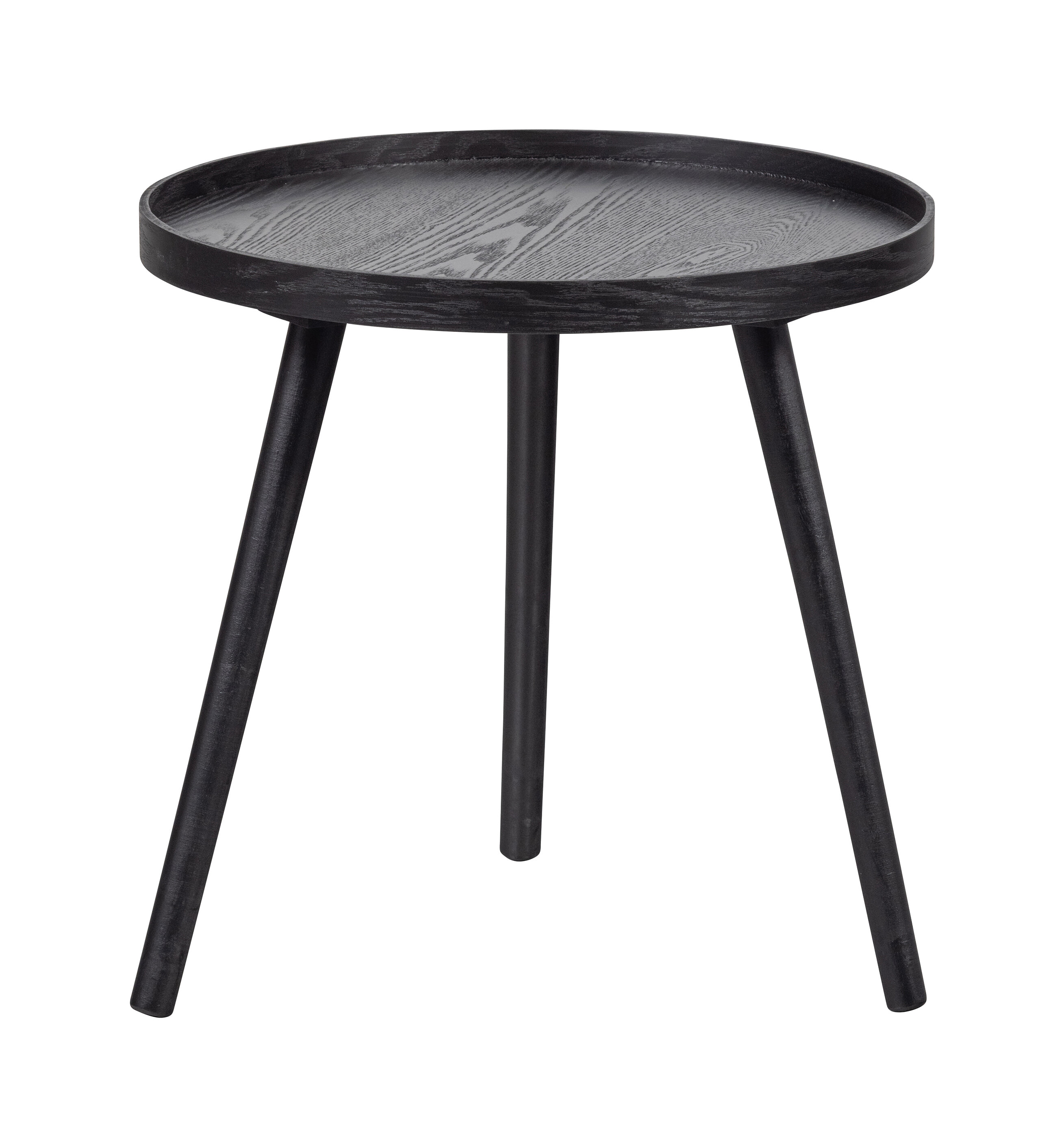 WOOOD Bijzettafel Mesa 45cm - Zwart - Rond