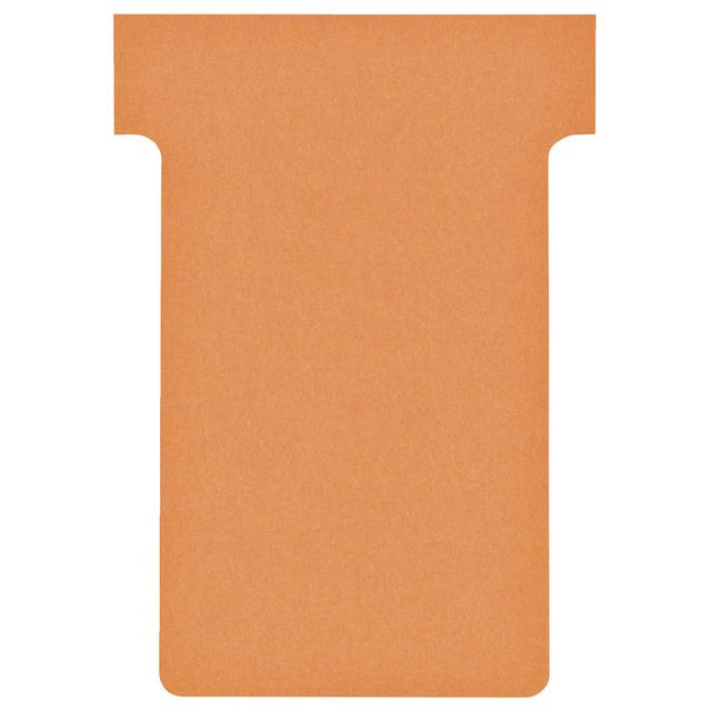 Nobo T-planbordkaarten index 2, ft 85 x 60 mm, oranje