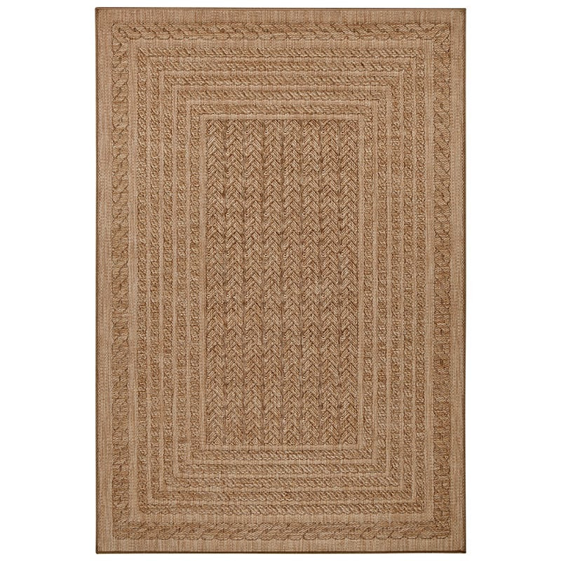 Jute Vloerkleed Woods Mokka Bruin - NORTHRUGS - 240x340 cm - Rechthoek - Dekbed-Discounter.nl