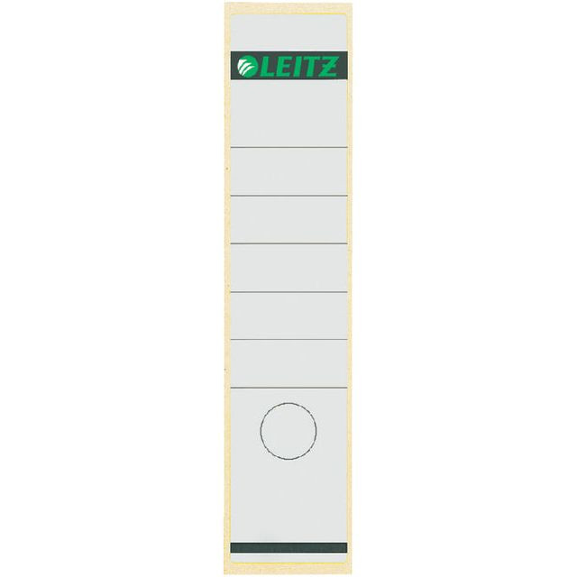 Rugetiket Leitz breed/lang 62x285mm zelfklevend wit | 10 stuks