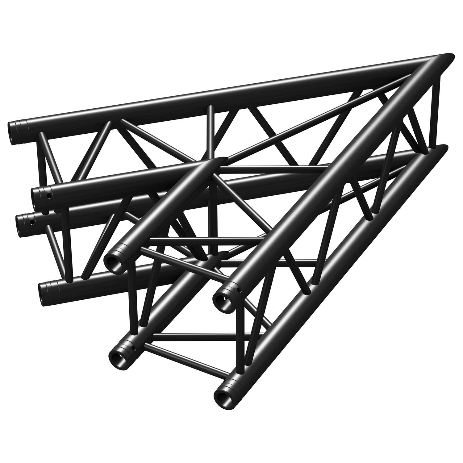 BeamZ Truss P30-C19B vierkante truss zwart 45° 2-weg hoek