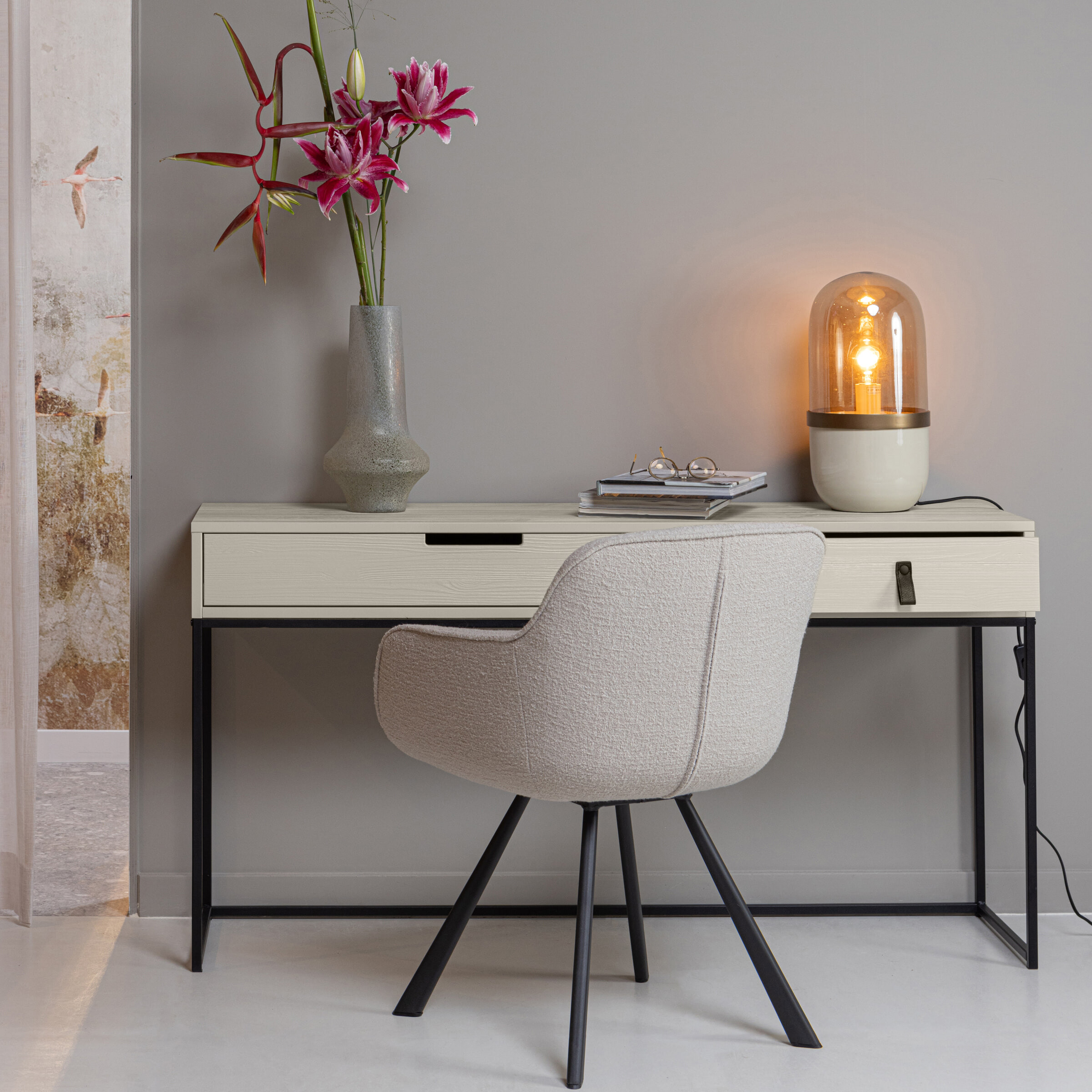 WOOOD Sidetable Silas Grenen, 140cm - Dust