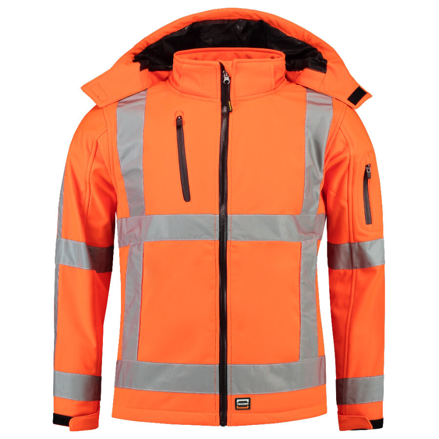 Tricorp soft shell jack RWS - Safety - 403003 - fluor oranje - maat L