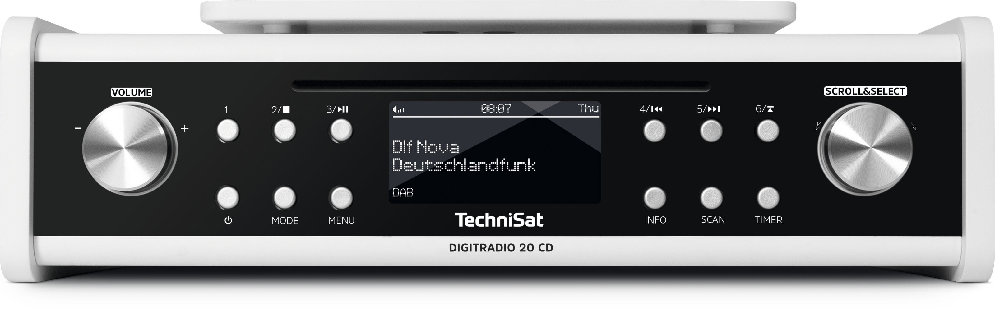 TechniSat DigitRadio 20 CD DAB radio Wit