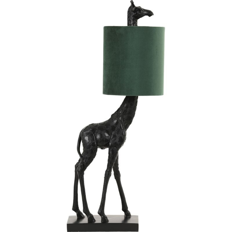 Tafellamp Giraffe zwart/groen