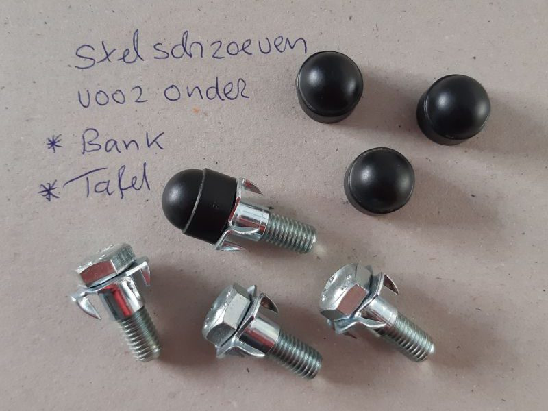 Stelschroeven tafelpoten set