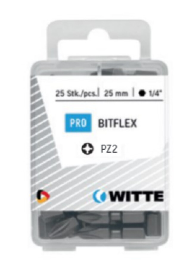 Witte pozidriv bit Bitflex [15x] - 1/4&apos;&apos; - PZ 3 - 25mm