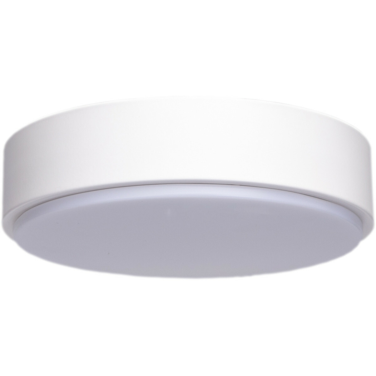 LED Plafondlamp - Aigi Santi - Opbouw Rond 20W - Helder/Koud Wit 6500K - Mat Wit - Aluminium