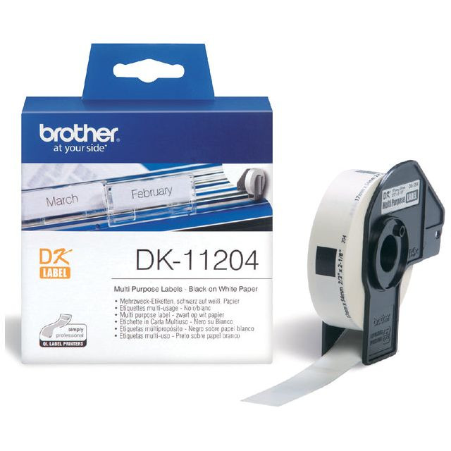 Etiket Brother DK-11204 17x54mm 400stuks | 3 stuks