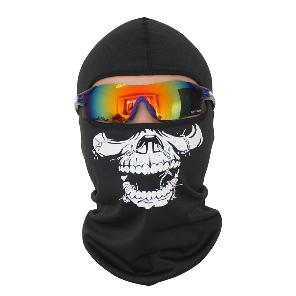 Bivakmuts Ski Muts Skull - Muts met schedel print Model D