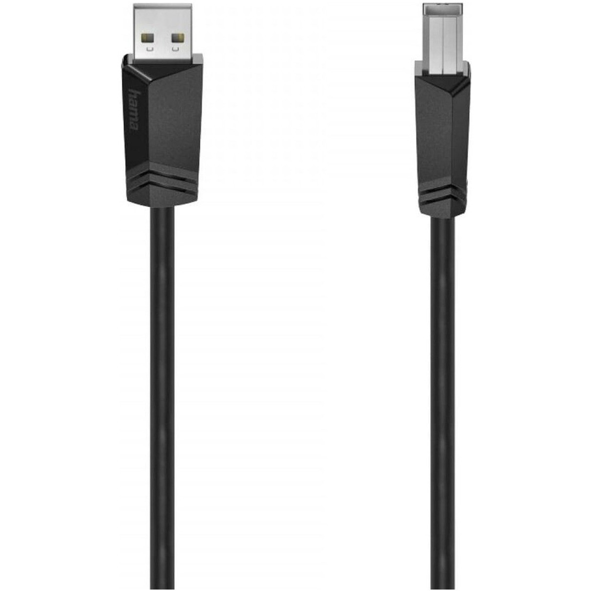 Hama USB-kabel, USB 2.0, 480 Mbit/s, 1,50 m Kabel Zwart