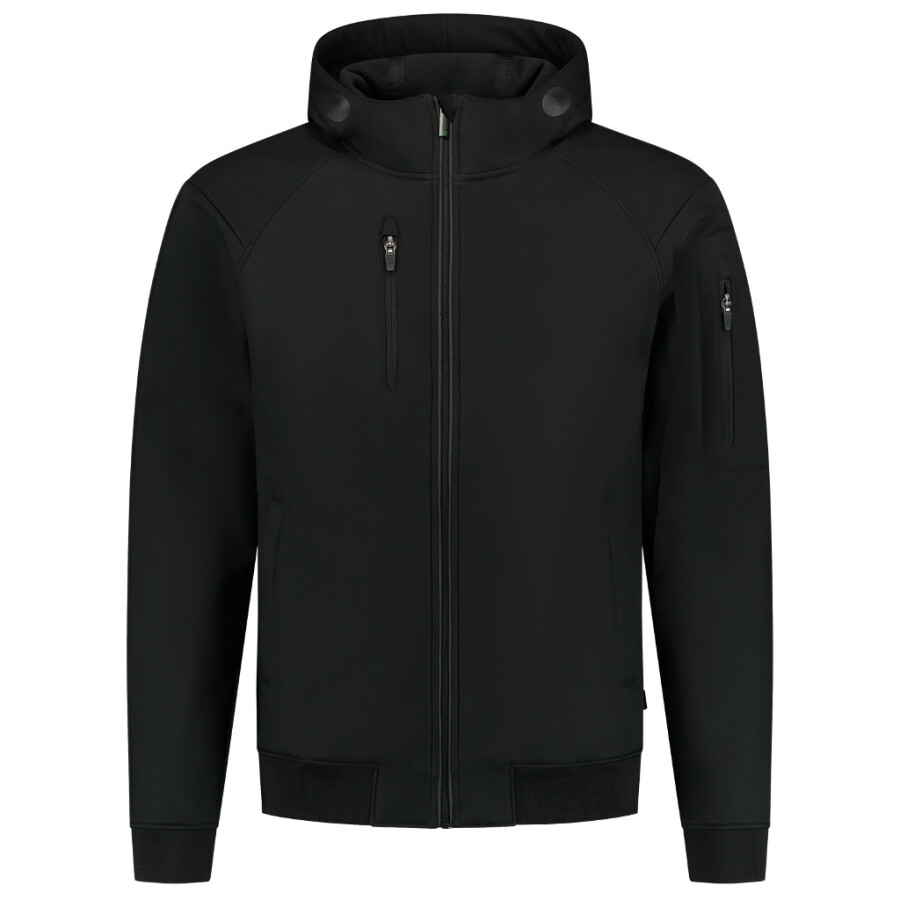 Tricorp softshell bomber capuchon - RE2050 - 402704 - zwart - maat XXL