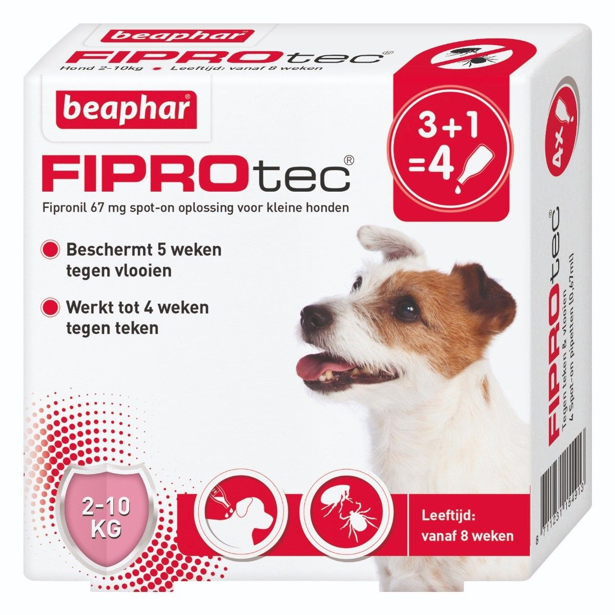 Beaphar Fiprotec Spot-On Hond 2-10kg - 4 pip