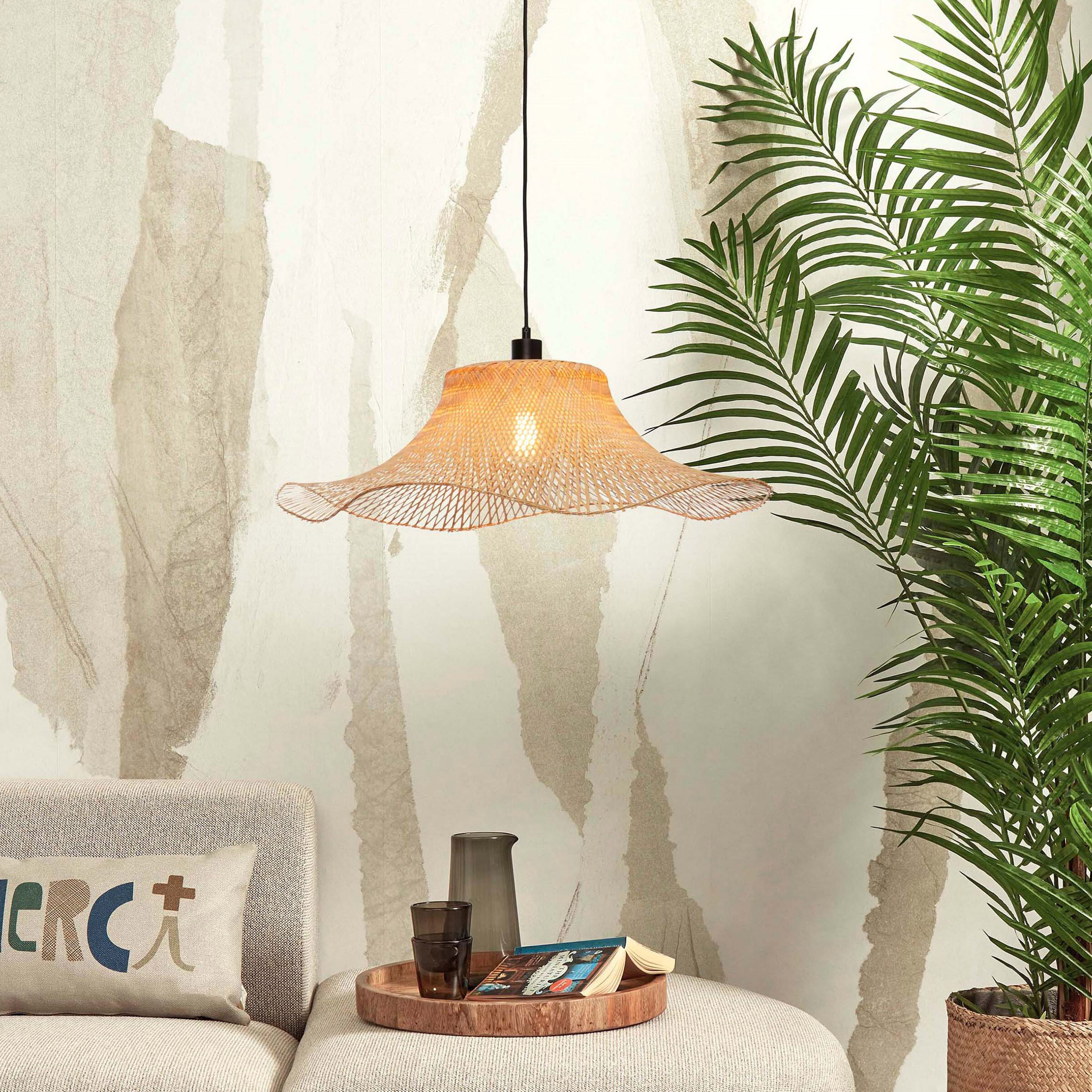 GOOD&MOJO Hanglamp Ibiza Bamboe, 65cm