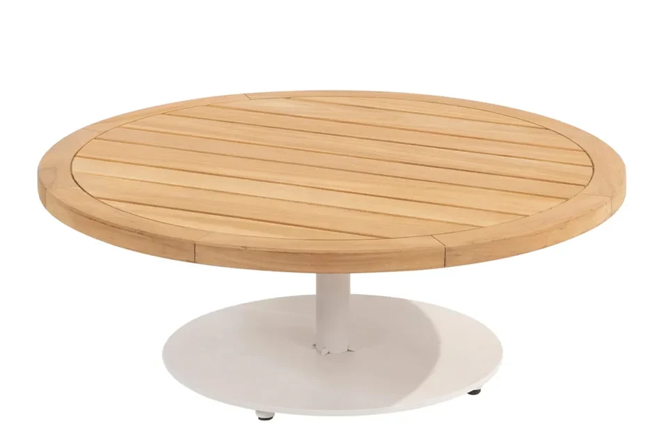 4 Seasons Outdoor | Koffietafel Volta Teak Ø80 cm x 30(h) cm | Latte