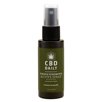 Earthly body CBD Daily Active Spray with Triple Action - 2 fl oz / 60 ml