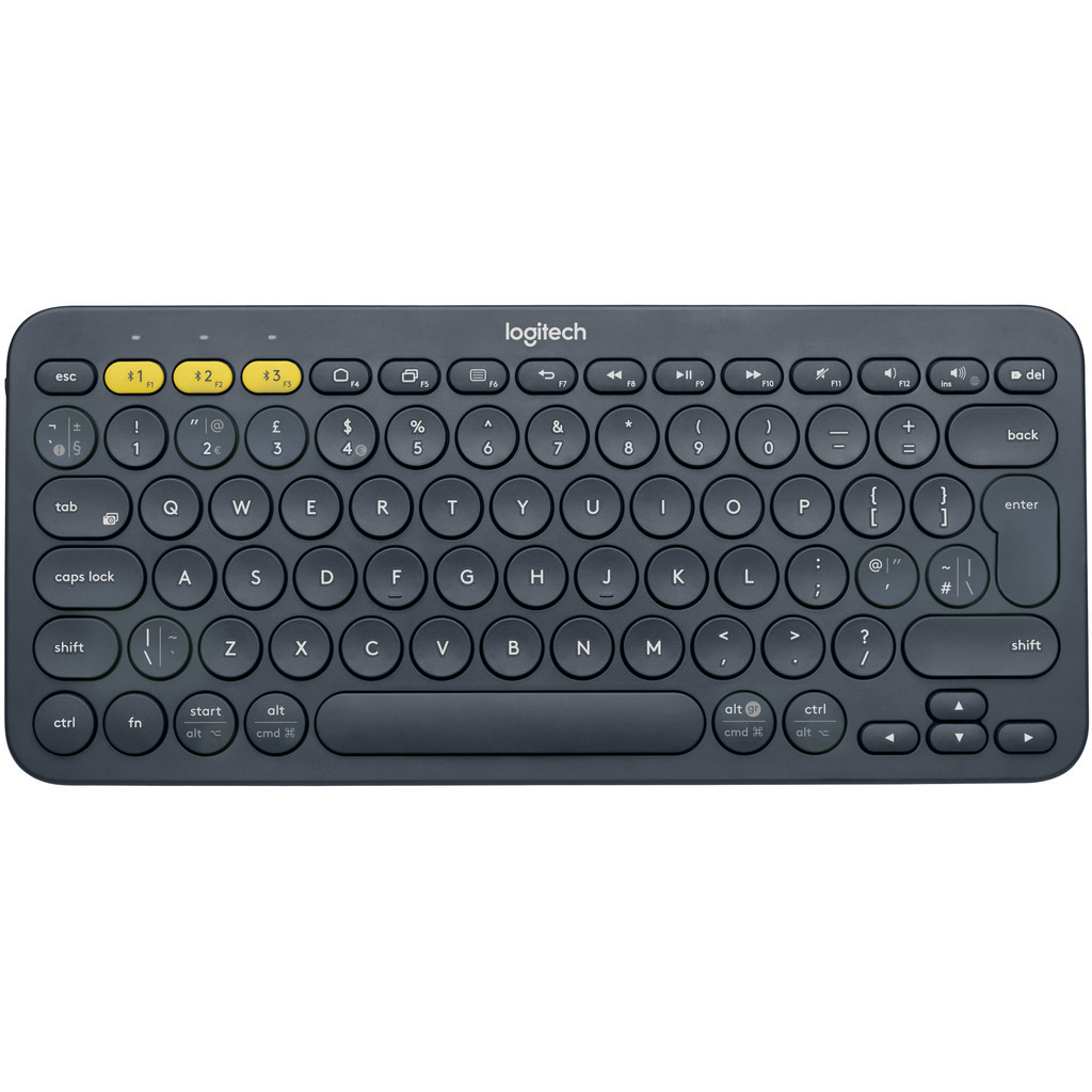 Logitech K380 Draadloos Toetsenbord QWERTY Grijs