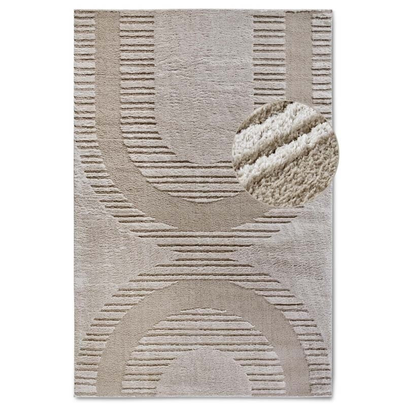 Vloerkleed Bartoux Beige - Elle Decoration Gallery - 120x170 cm - Rechthoek - Dekbed-Discounter.nl