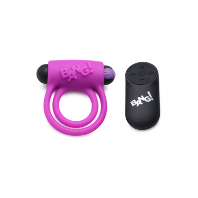 XR Brands Silicone Cockring and Bullet with Remote Control