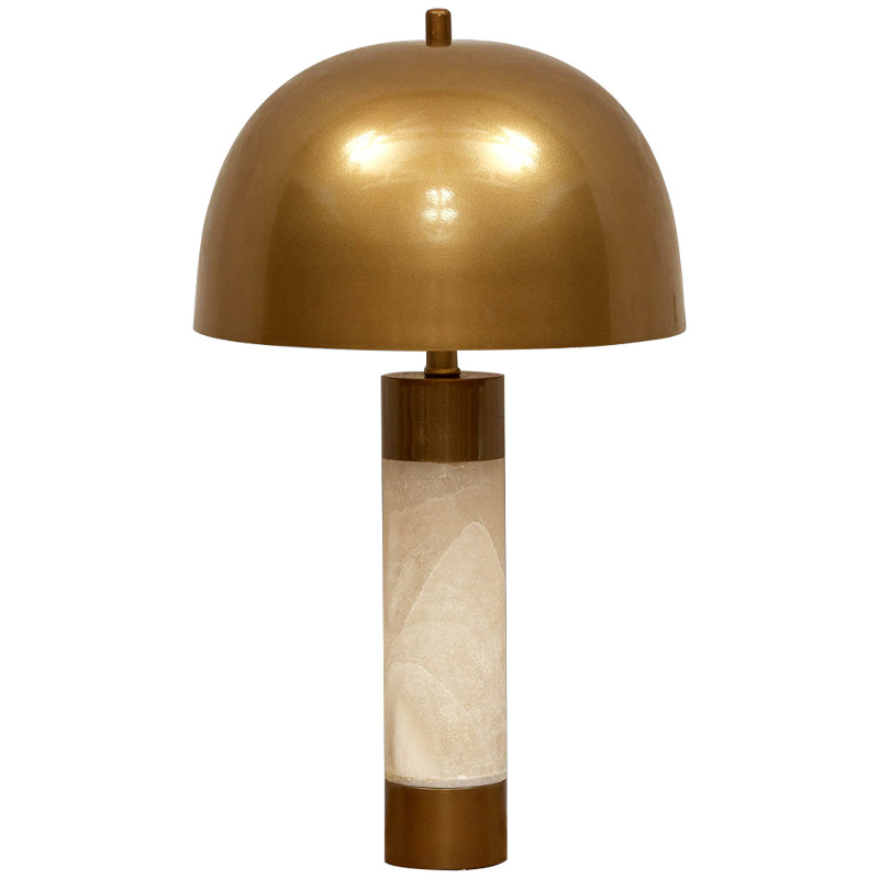 Настольная лампа с металлическим абажуром Gabriela Brass Table Lamp