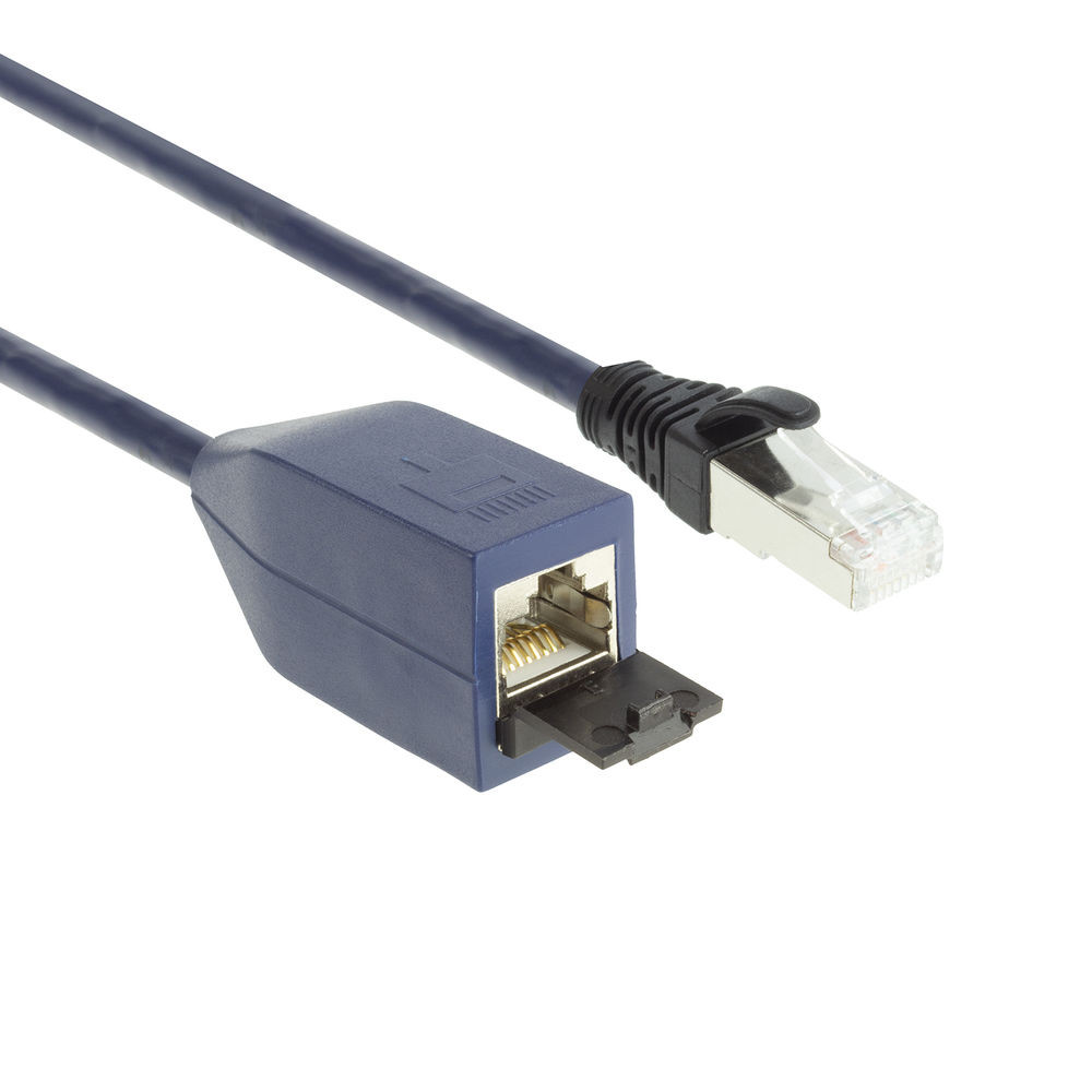 ACT FB1502 CAT6A Verlengkabel (RJ45) | LSZH | SFTP | CAT6A | MPTL | Snagless | Blauw | 2 meter