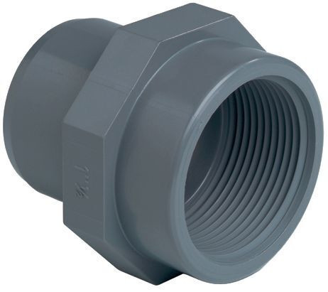 Aquaforte Inzetschroefbus 20 x ½ inch - Lijm x Binnendraad - Waterdicht Druk PVC voor Vijversysteem