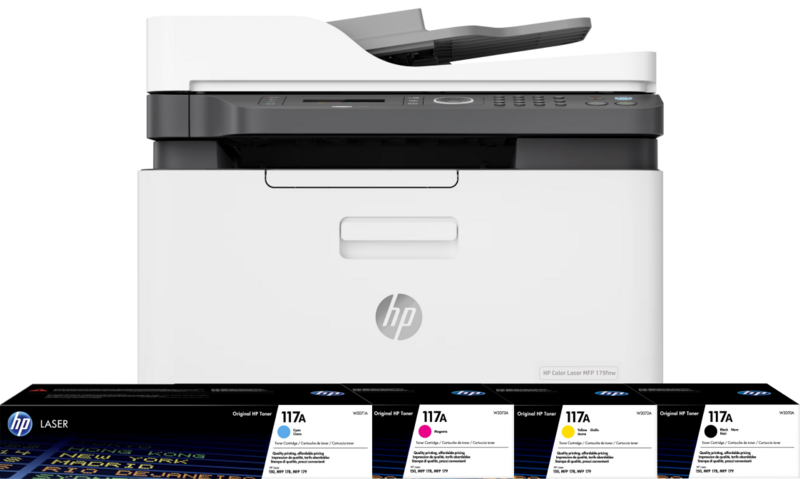 HP Color Laser MFP 179fnw  + 1 extra set toners