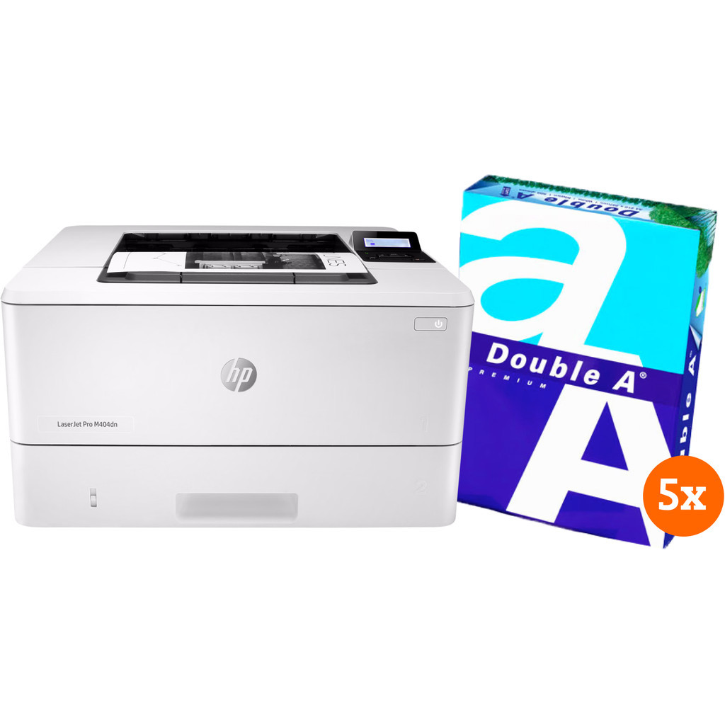 HP LaserJet Pro M404dw + 2500 vellen A4 papier