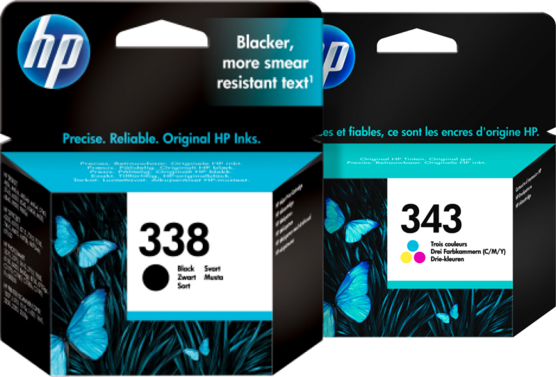 HP 338/343 Cartridge Combo Pack