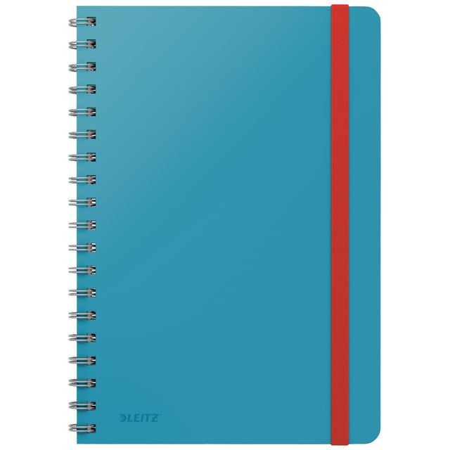 Notitieboek Leitz Cosy B5 lijn spiraal blauw | 5 stuks