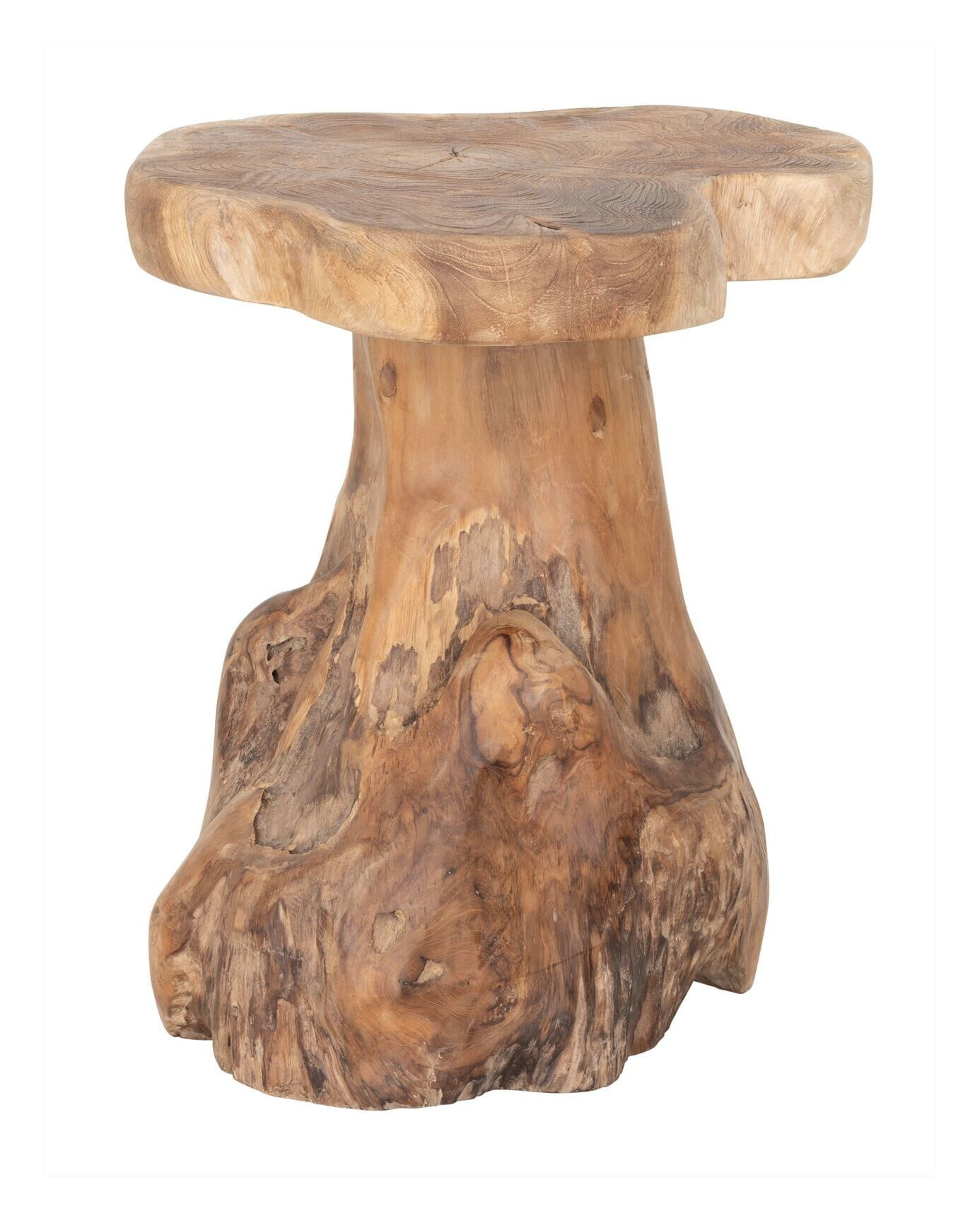 MUST Living Bijzettafel Mushroom Teakhout, 40cm