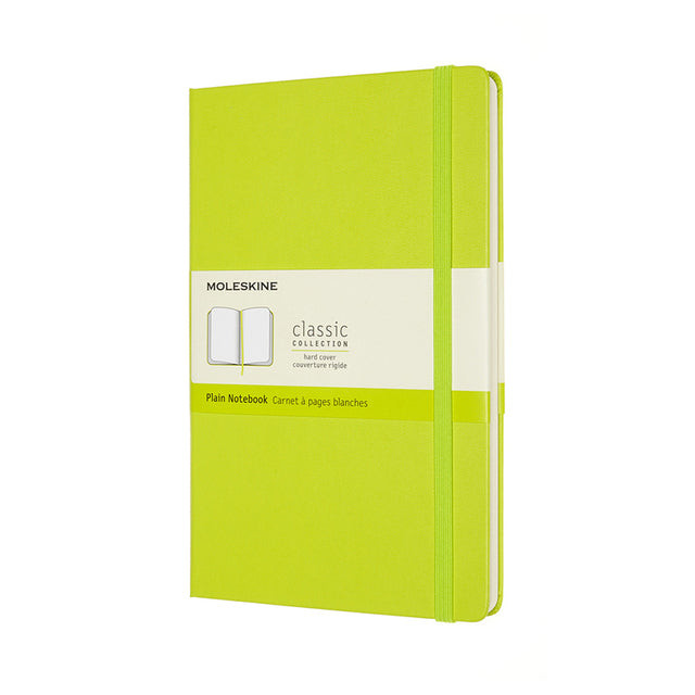 Notitieboek moleskine large 130x210 blc hc lem gn