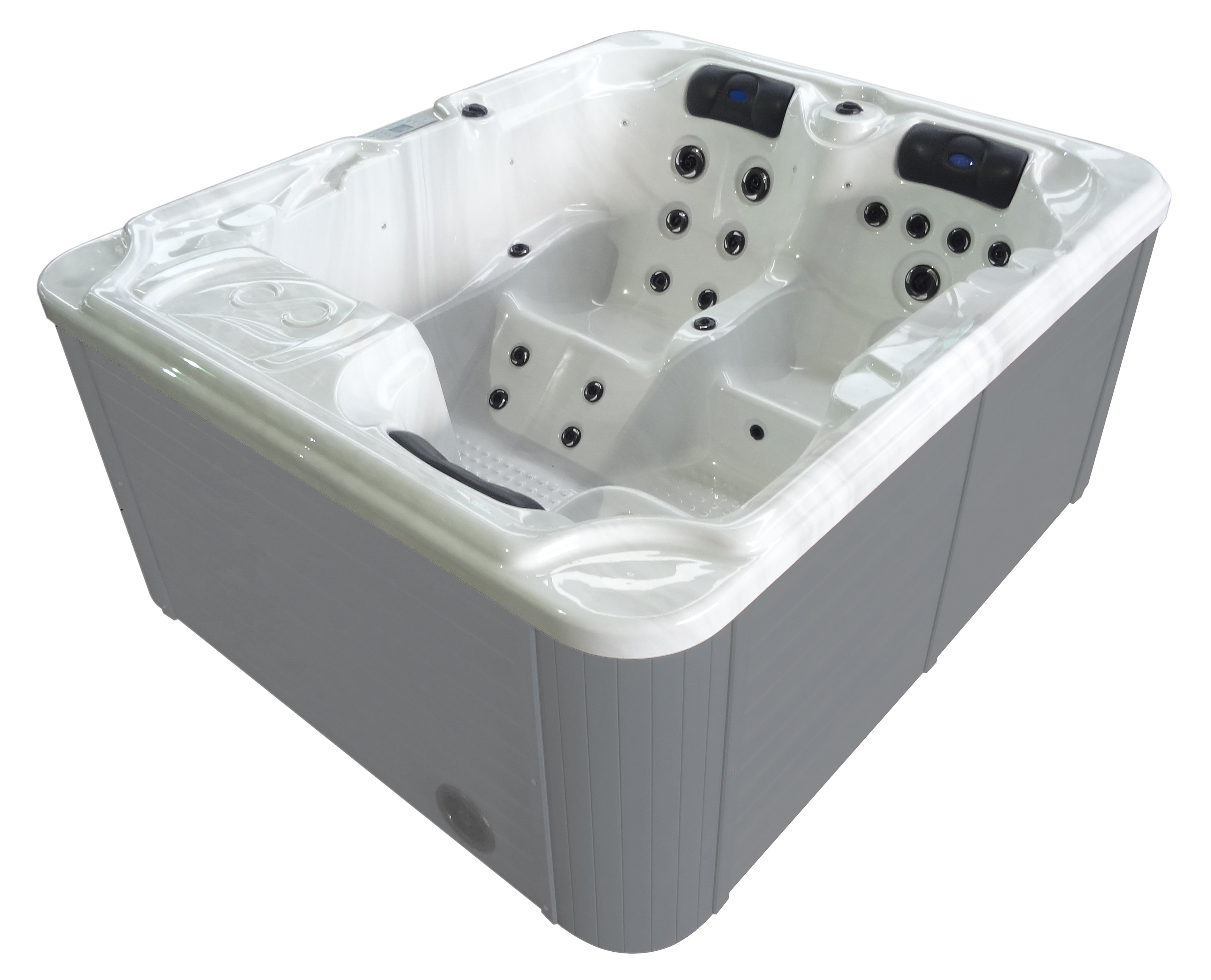 Badstuber Oasis outdoor whirlpool 3-persoons wit