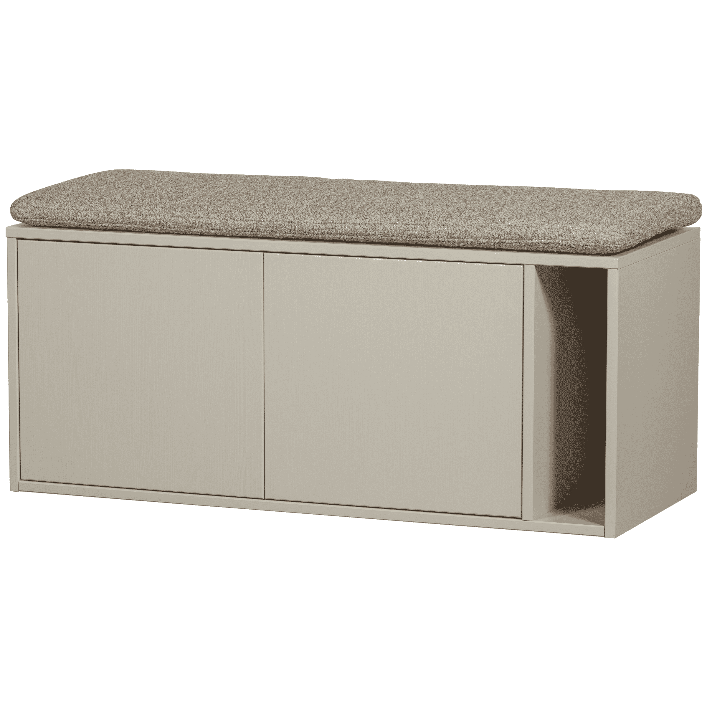 vtwonen TV-meubel/Bankje Settle Down Met zitkussen, Grenenhout, 108cm - Dust