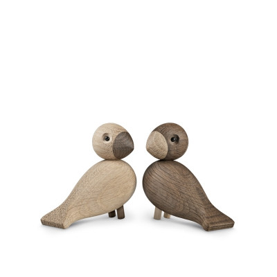 Kay Bojesen Songbirds Lovebirds Light and Dark 8,8 cm