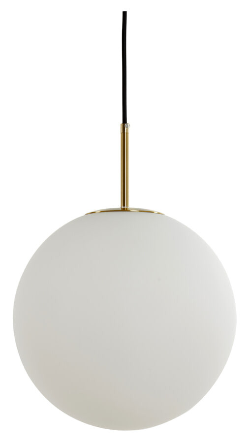 Light & Living Hanglamp 'Medina' 40cm, kleur Antiek Brons/Mat Wit