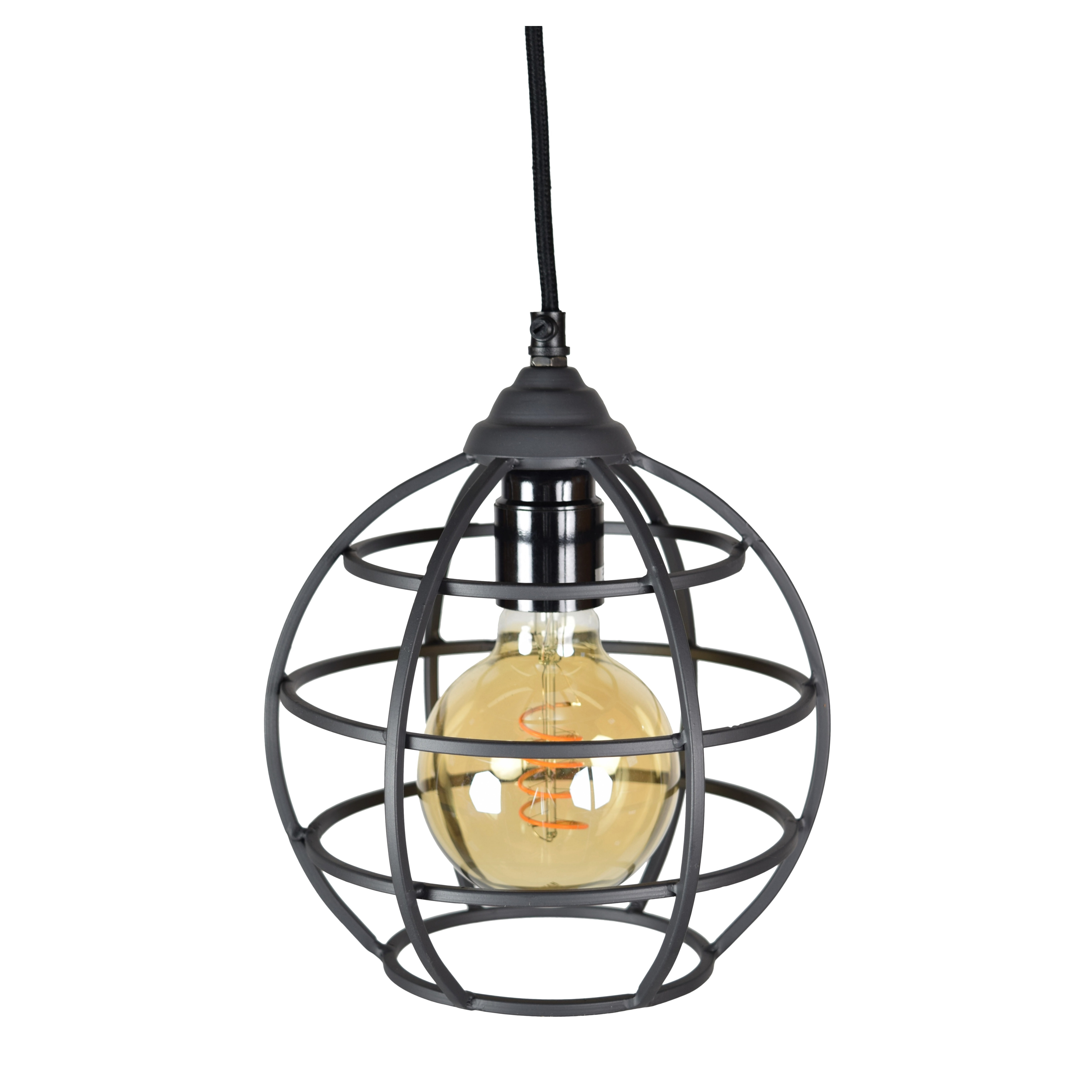 Urban Interiors hanglamp Globe 1-lichts Ø19, kleur Vintage Black