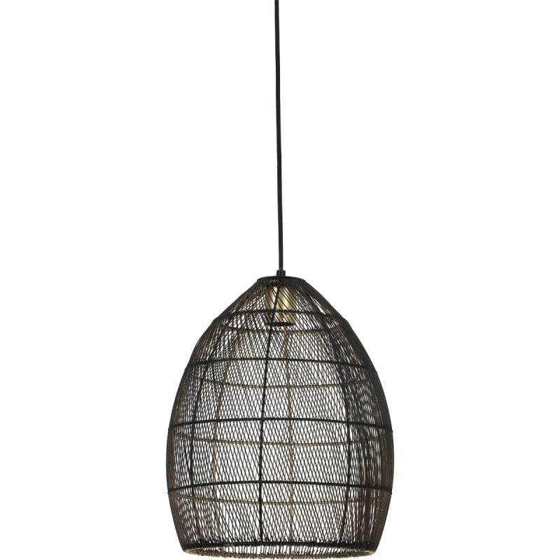 Hanglamp Madita 30x37cm zwart goud