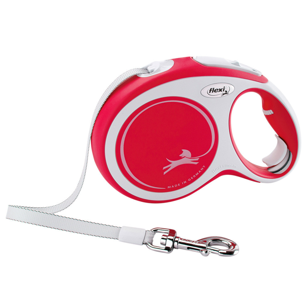 flexi Rollijn New Comfort Tape Leash, rood, Maat: S 5m