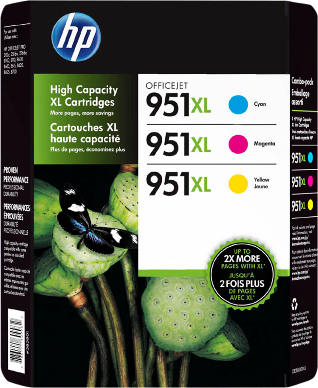 HP 951XL Cartridges 3-Kleuren Pack